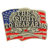 PINS- GUN, RIGHT TO KEEP, PWT (1")