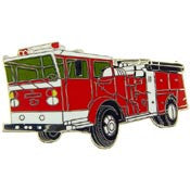 PINS- VEH, FIRE, TRUCK, RED (1-5/8")