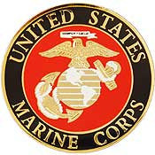 PINS- USMC Marine Core LOGO XLG (1-1/2")