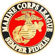 PINS- USMC Marine Core LOGO, SEMPER FI XLG (1-1/2")