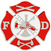 PINS- FIRE DEPT, F.D. (1")