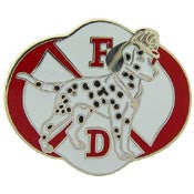 PINS- FIRE, DOG, LOGO (1")