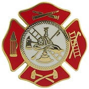 PIN- FIRE DEPT-AXE, RED (3/4")