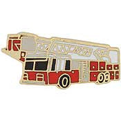 PINS- VEH, FIRE, TRUCK, RED 1500GPM (1")