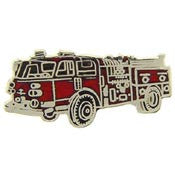 PINS- VEH, FIRE, TRUCK, PUMP RED (1")