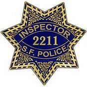 PINS- POL, BDG, CA,SAN.FRAN #2211 DIRTY HARRY INSPECT (1")