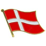 PINS- DENMARK (FLAG) (1")