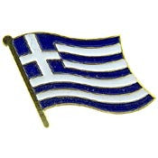 PINS- GREECE (FLAG) (1")
