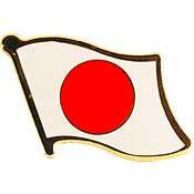 PINS- JAPAN (FLAG) (1")