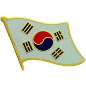 PINS- KOREA (FLAG) (1")