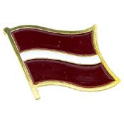 PINS- LATVIA (FLAG) (1")