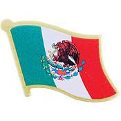 PINS- MEXICO (FLAG) (1")