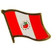PINS- PERU (FLAG) (1")