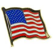 PINS- USA FLAG, WAVY, I (1")
