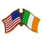 PINS- USA/IRELAND (CROSS FLAGS) (1-1/8")
