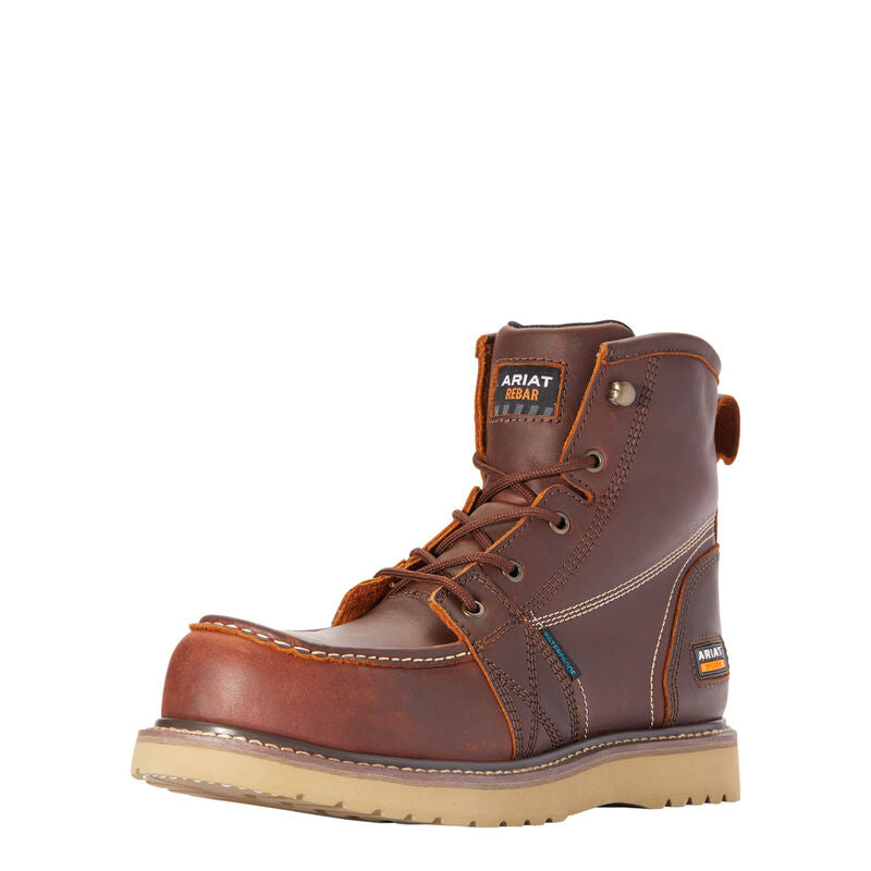 Ariat Rebar Wedge Moc Toe 6" Waterproof Composite Toe Work Boot