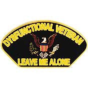 PINS- FUN, DYSFUNCTIONAL VET (1-1/4")