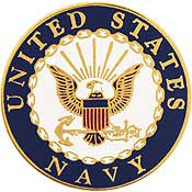 PINS- USN Navy LOGO A (MINI) (1/2")
