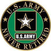 PINS- ARMY LOGO "DOG TAG" (1")