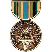 PINS- MEDAL, ARMED FORCE. SVC (1-3/16")