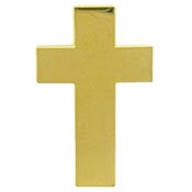 PINS- ARMY, CHAPLAINS CROSS- (GLD) (1")