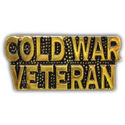 PINS- SCRIPT, COLD WAR VET. (1")