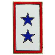 PINS- FAMILY MEM.IN SVC.(2) BLUE STARS (1")