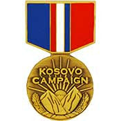 PINS- MEDAL, KOSOVO CAMPAIGN (1-3/16")