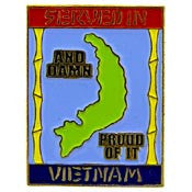PINS- VIET, SERVED PROUDLY (1")