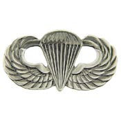 WING- ARMY, PARA, BASIC (PEWTER) (1-1/4")