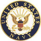 PINS- USN Navy LOGO B (SML) (3/4")