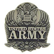 PINS- ARMY LOGO, PEWTER (1")