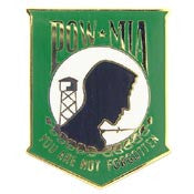 PINS- POW*MIA, YOU'RE NOT, GN (1-1/16")