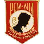PINS- POW*MIA, YOU'RE NOT, RD (1-1/16")