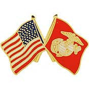 PINS- USMC, Marine Core FLAG, USA/USMC, SM (1")