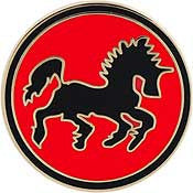 PINS- USN, Navy BLACK PONIES (1")