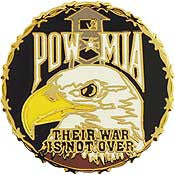 PINS- POW*MIA, THEIR WAR IS NOT OVER (1")