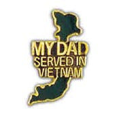 PINS- VIET, MAP, MY DAD SERV. (1")