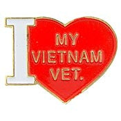 PINS- VIET, I HEART MY VET. (1")