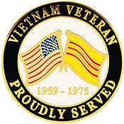 PINS- VIET, PROUDLY SERVED (1")