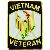 PINS- VIET, VETERAN, FLAGS (1")