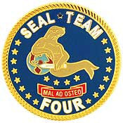 PINS- USN, Navy SEAL TEAM, 04 (15/16")