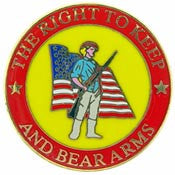 PINS- GUN, RIGHT TO KEEP, SOL (1")