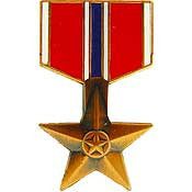 PINS- MEDAL, BRONZE STAR (1-3/16")