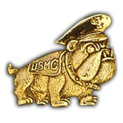 PINS- USMC, Marine Core BULLDOG, EMBLEM (1-1/4")