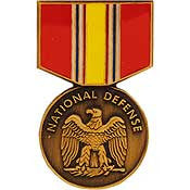 PINS- MEDAL, NATIONAL DEF. (1-3/16")