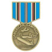 PINS- MEDAL, AMERICAN CAMP. (1-3/16")