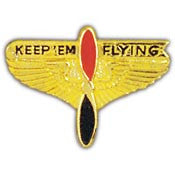 WING- KEEP'EM FLYING (1-3/8")