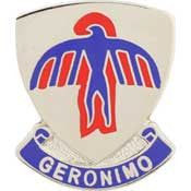 PINS- ARMY, 501ST INF.RGT. Geronimo (1")