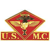 PINS- USMC, Marine Core 001ST MC WING (1-3/8")